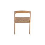 TEAK OUTDOOR UBBUD TWIST RATTAN DINING CHAIRS