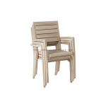 TEAK OUTDOOR VIESTA NEW STACKING CHAIR