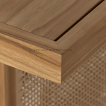 TEAK OUTDOOR ANSORR FIXED DINING TABLE