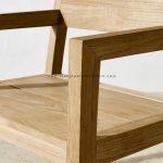 TEAK OUTDOOR LERCANA DINING FIXED CHAIR