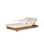 TEAK OUTDOOR AVVOCA CHAISE SUN LOUNGER