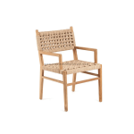 TEAK OUTDOOR STHULEN TWIST RATTAN CHAIRS