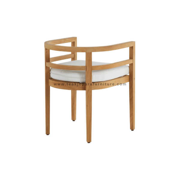 TEAK OUTDOOR OLEXIA FIXED DINING CHAIRS