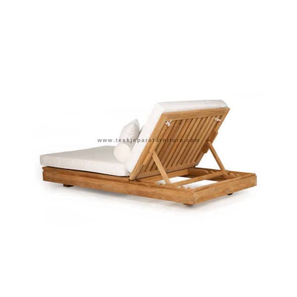 TEAK OUTDOOR AVVOCA CHAISE SUN LOUNGER