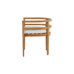 TEAK OUTDOOR OLEXIA FIXED DINING CHAIRS