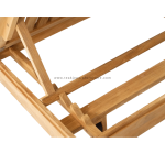 TEAK OUTDOOR AVVOCA CHAISE SUN LOUNGER