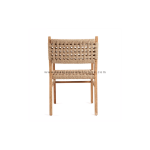 TEAK OUTDOOR STHULEN TWIST RATTAN CHAIRS
