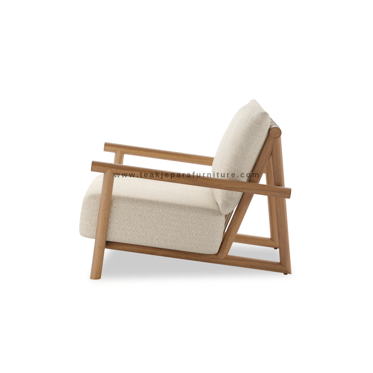 TEAK OUTDOOR CARDIFF PATIO LOUNGE CHAIRS
