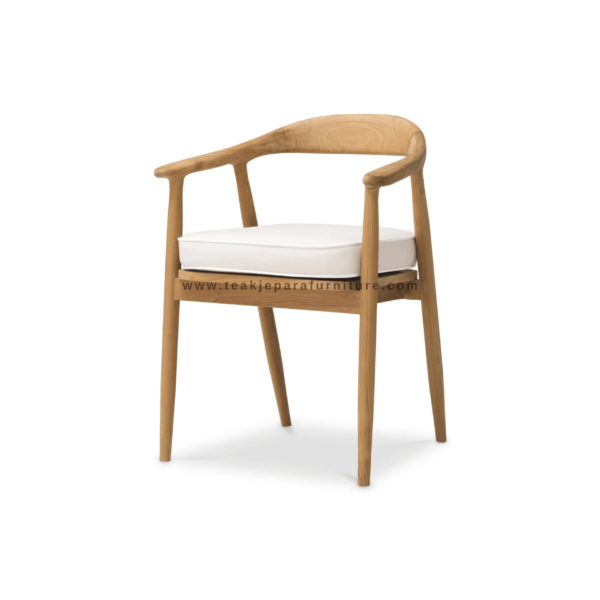 TEAK OUTDOOR BEALE FIXED DINING CHAIRS