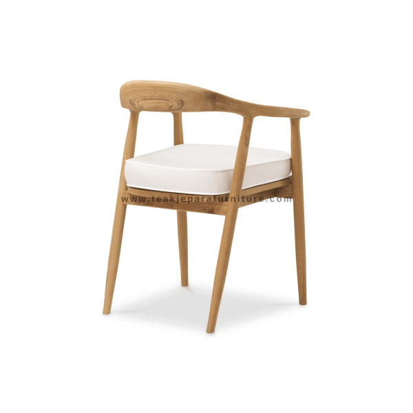 TEAK OUTDOOR BEALE FIXED DINING CHAIRS