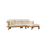 TEAK OUTDOOR MONTEREY CHAISE SECTIONAL SOFA