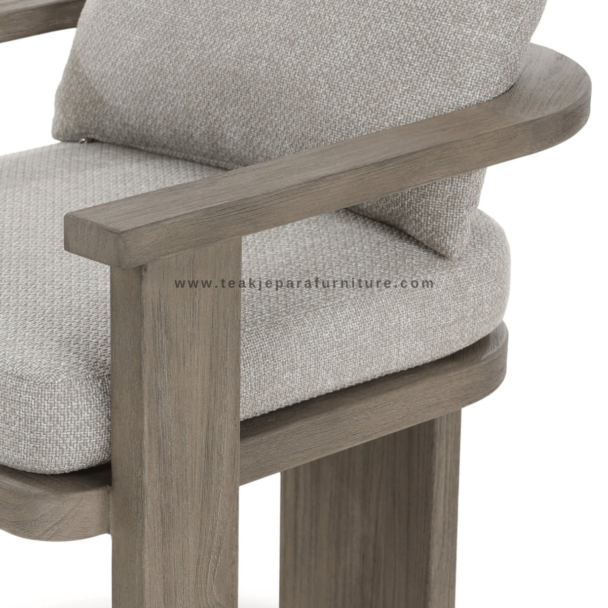 TEAK OUTDOOR TAHANNA DINING ARM CHAIRS