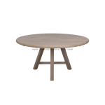 TEAK OUTDOOR NAPPA ROUND TABLE
