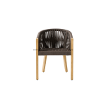 TEAK OUTDOOR PRASADENA ROPE ARM CHAIR