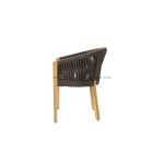 TEAK OUTDOOR PRASADENA ROPE ARM CHAIR