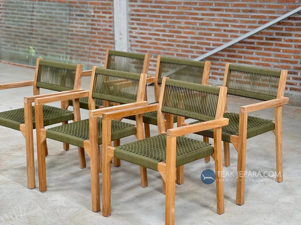 Teak outdoor stacking chair Teak outdoor stacking chair