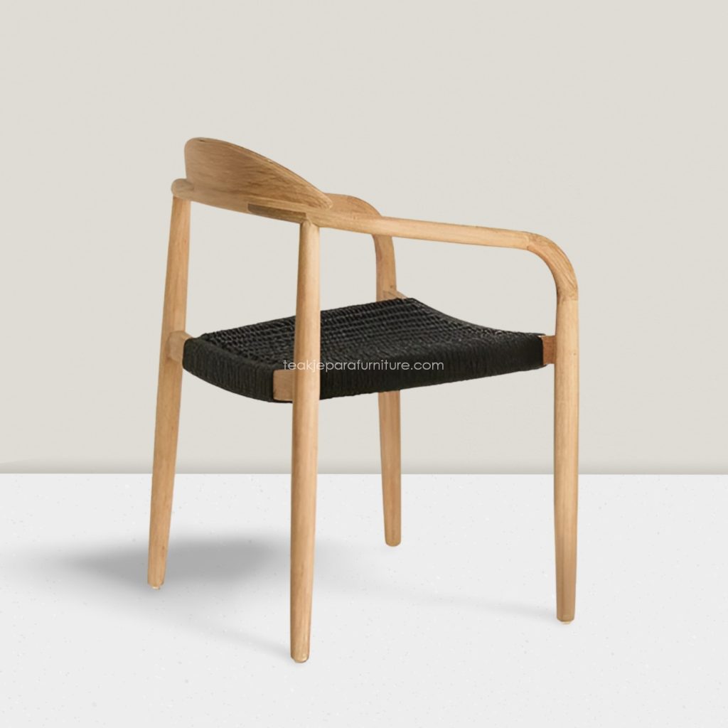 teak rope chair