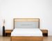 teak wood rattan bed (1)