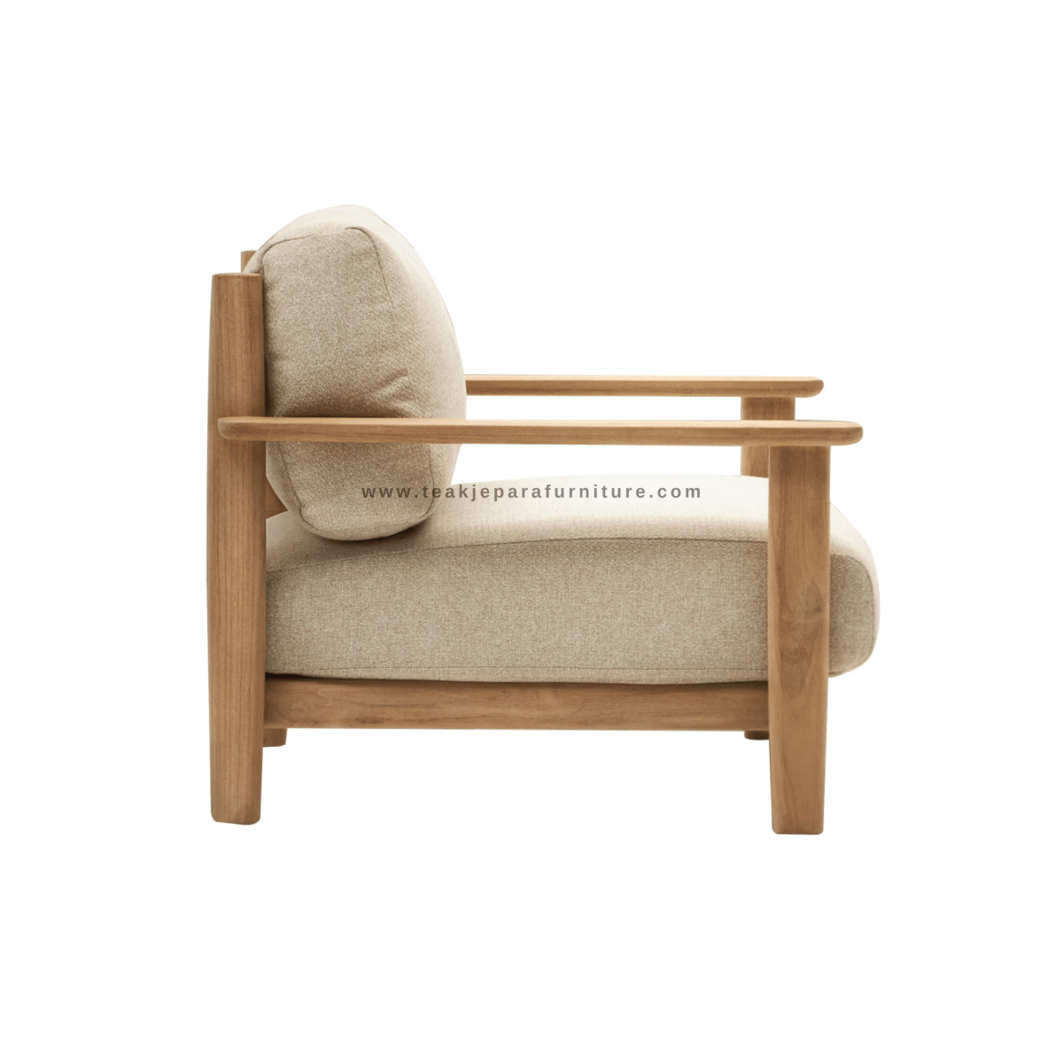 TEAK OUTDOOR TIRRANTE SINGLE SOFA