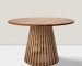 round teak garden dining table (1)