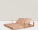 solid teak wood double sun lounger (1)