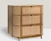 teak and rattan chest of drawer (1)