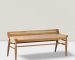 teak and woven rope bench (1)