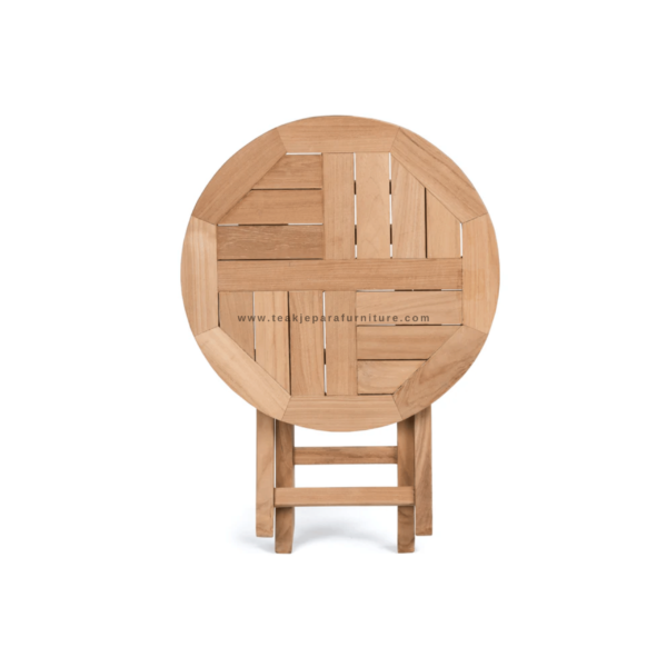 TEAK OUTDOOR PORTEK ROUND SIDE TABLE