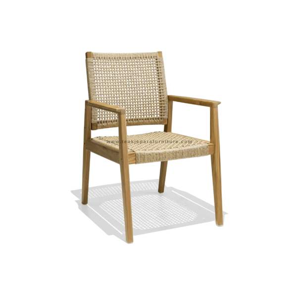 TEAK OUTDOOR ALMALFI RATTAN DINING CHAIR