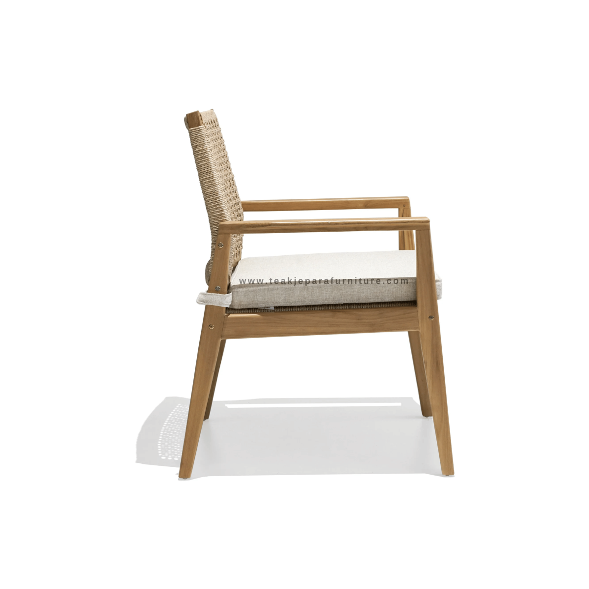 TEAK OUTDOOR ALMALFI RATTAN DINING CHAIR