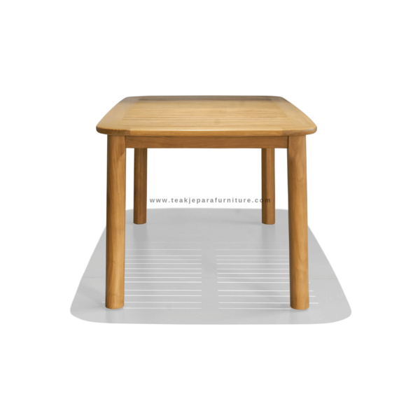 TEAK OUTDOOR NORSAA FIXED DINING TABLE