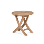 TEAK OUTDOOR PORTEK ROUND SIDE TABLE