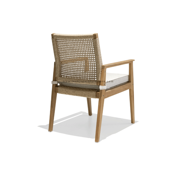 TEAK OUTDOOR ALMALFI RATTAN DINING CHAIR