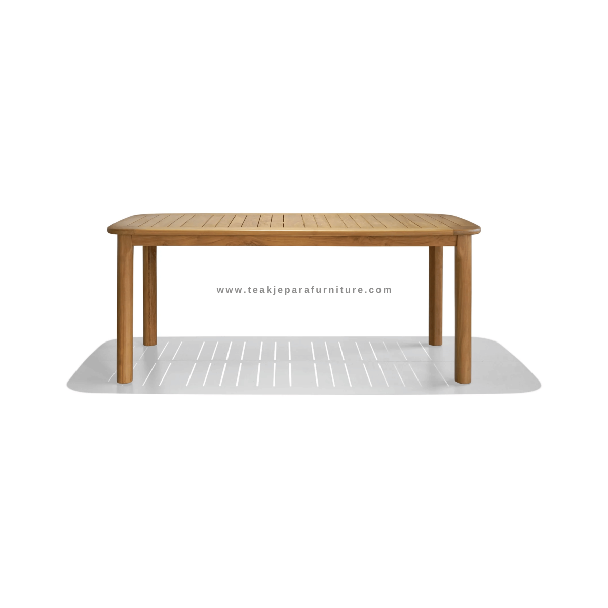 TEAK OUTDOOR NORSAA FIXED DINING TABLE