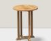 round teak outdoor bar table (1)