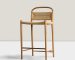 teak rattan bar stool (1)