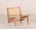teak rattan lounge chair (1)