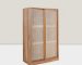 teak wood rattan wardrobe (1)