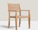 teak wicker stacking chair (1)