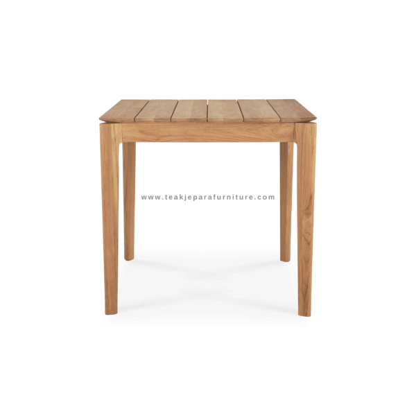 TEAK OUTDOOR BOAK SQUARE FIXED TABLE