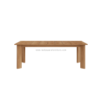 TEAK OUTDOOR CRASSPIAN FIXED TABLE