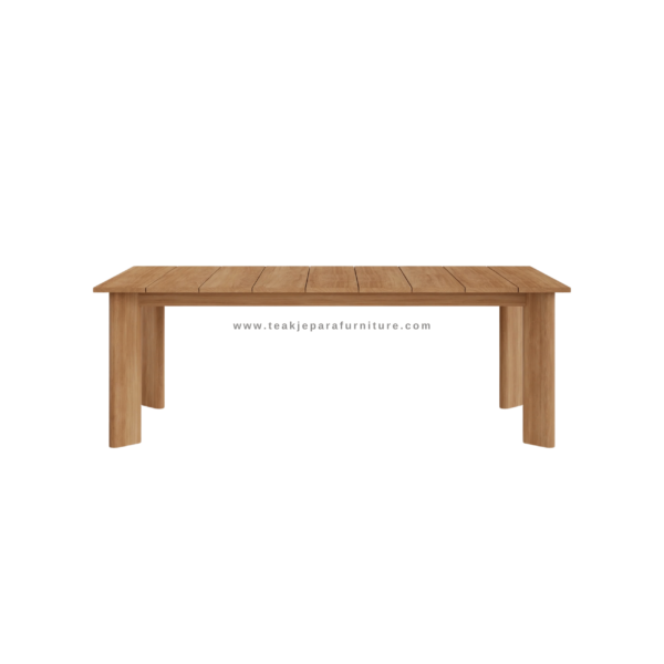 TEAK OUTDOOR CRASSPIAN FIXED TABLE