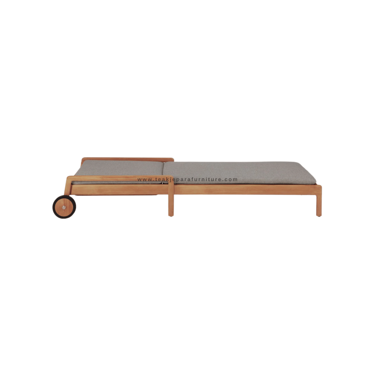 TEAK OUTDOOR GRECK CHAISE SUN LOUNGER