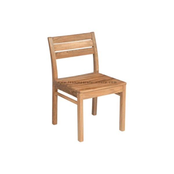 TEAK OUTDOOR BARMUDA DINING SIDE CHAIR