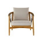 TEAK OUTDOOR CROSSCATCH SINGLE SOFA