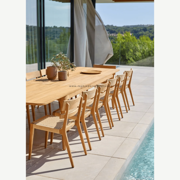 TEAK OUTDOOR PERLIARI EXTENSION TABLE