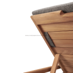 TEAK OUTDOOR GRECK CHAISE SUN LOUNGER