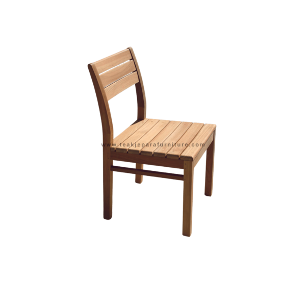 TEAK OUTDOOR BARMUDA DINING SIDE CHAIR