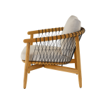 TEAK OUTDOOR CROSSCATCH SINGLE SOFA