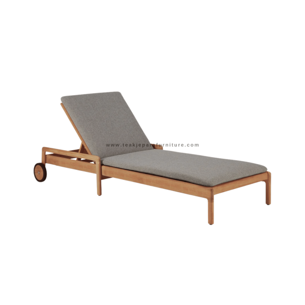 TEAK OUTDOOR GRECK CHAISE SUN LOUNGER